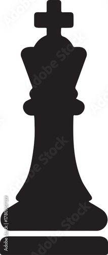 Business strategy icon with chess piece, symbolizing planning, tactics, and decision-making.