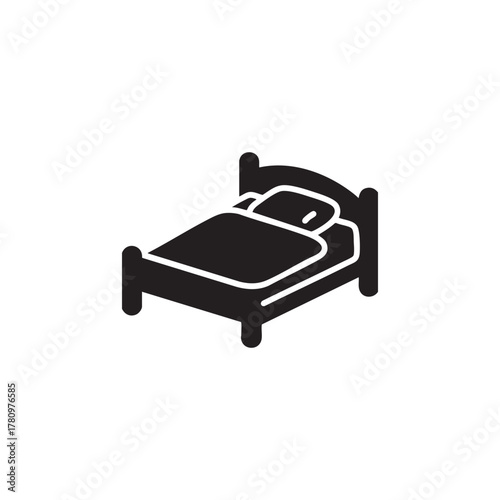 Übernachtung Schlafplatz icon design. vector