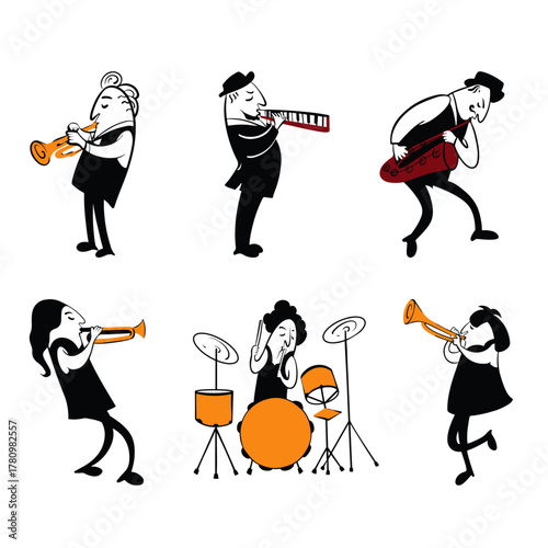 Music jazz Playing Instrument Illustration