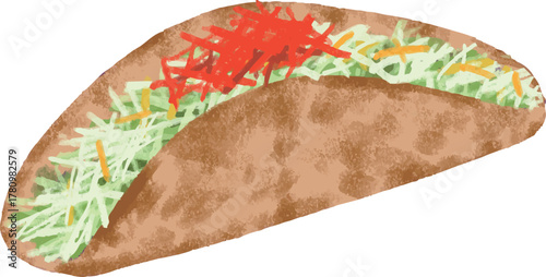 タコスのイラスト