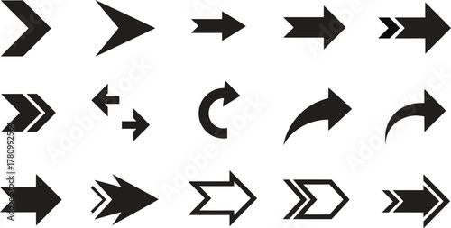 Dynamic arrow collection perfect for presentations, websites, and wayfinding designs