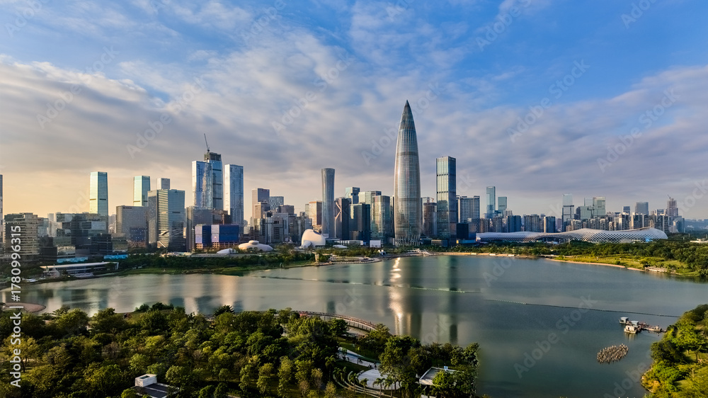 Naklejka premium panoramic view of Shenzhen