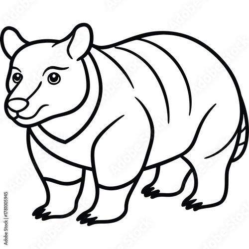 Detailed illustration of a wild animal in its natural habitat showcasing intricate details and vibrant colors for diverse design applications