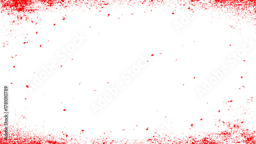 Red Paint Splatter Border PNG. Perfect for Creative and Bold Projects. Ideal for Advertising, Social Media Posts and Modern Art Visuals.
