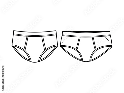 Underwear outline illustration