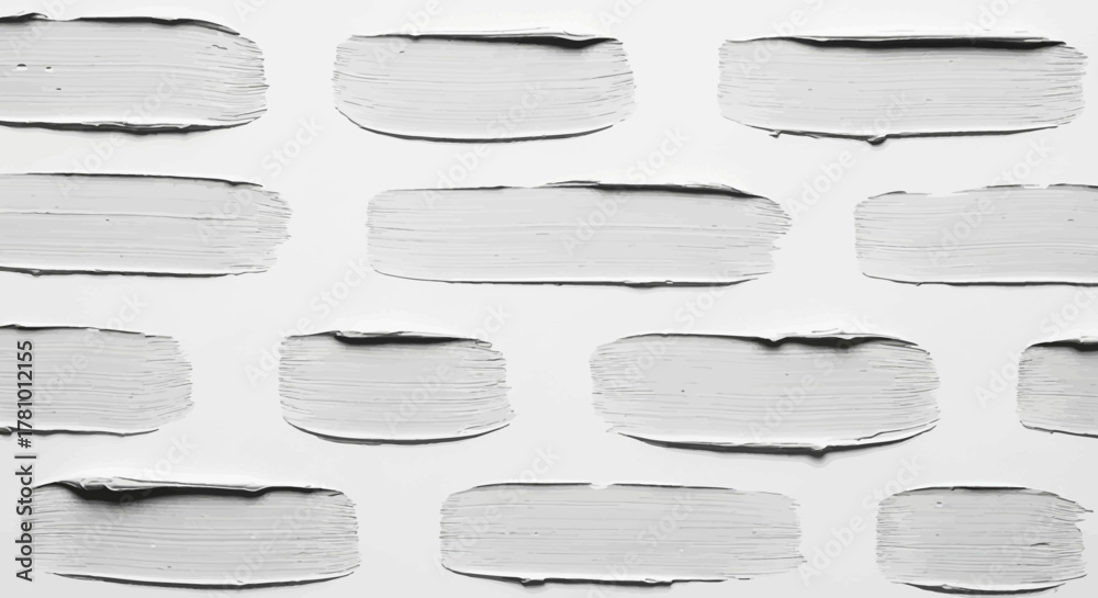 Obraz premium Abstract monochrome texture featuring numerous horizontal white paint strokes with rough edges, creating a minimalist and artistic background for creative projects and design concepts