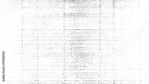 Distressed uneven background. Grunge texture overlay with fine grains isolated on white background. Black-white, monochrome grunge texture - chaotic, distress, vintage, weathered effect. 