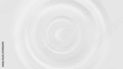 Milk or cream wave splash on white background. 3d top liquid yogurt ripple effect on surface. Abstract cosmetic pattern with creme swirl. Wavy shampoo puddle motion graphic. Smooth dairy product flow.