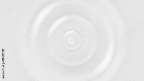 White cream or milk wave background. 3d yogurt splash effect. Abstract ripple pattern with liquid milky swirl on surface. Realistic shampoo puddle motion. Circular sound. Smooth dairy product flow.