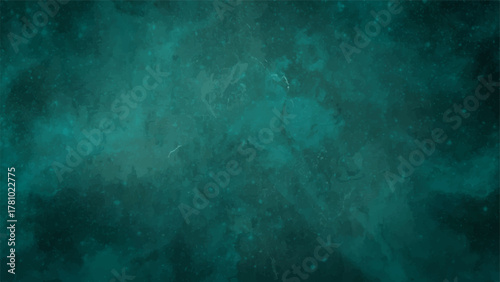 Abstract Deep blue grunge texture with heavily distressed and rough surface. lighter aqua tones with mysterious, atmospheric, and ethereal feel. Teal Color Wall Decorative Surface