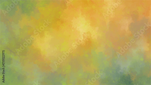 Abstract bright modern colorful background with space, Light yellow or green subtle watercolor texture. Sense of warmth, sunset light, and artistic atmosphere.