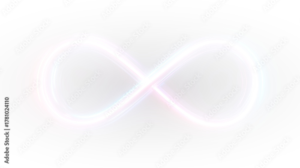 Fototapeta premium Eternal symbol PNG infinite vector geometric shape.