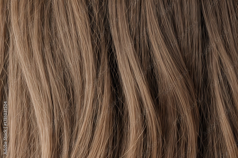 Naklejka premium Hair Types & Textures coarse hair strand texture