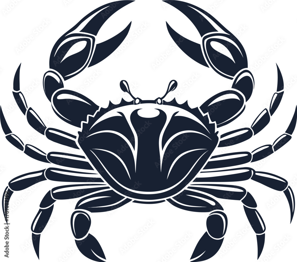 Obraz premium crab on white background