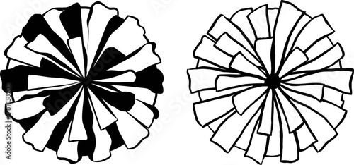 Cheerleading Pom Poms Icons