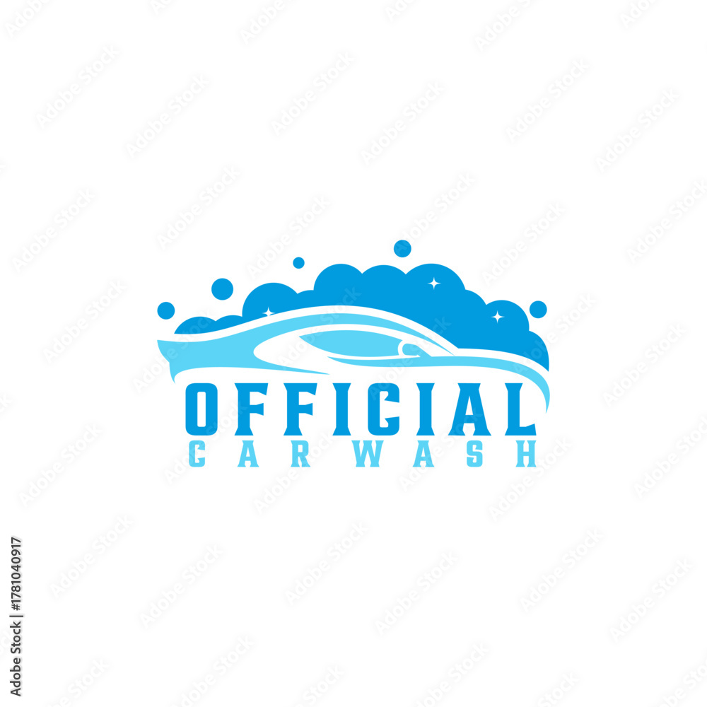 Fototapeta premium official car wash logo design