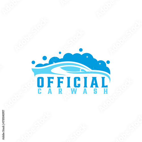 official car wash logo design