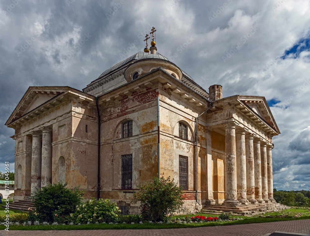 Obraz premium Sts. Boris and Gleb cathedral, years of construction 1785 - 1798. Sts. Boris and Gleb monastery, city Torzhok, Russia