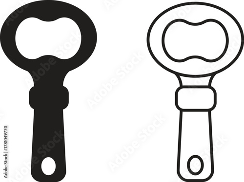 bottle opener vector illustration