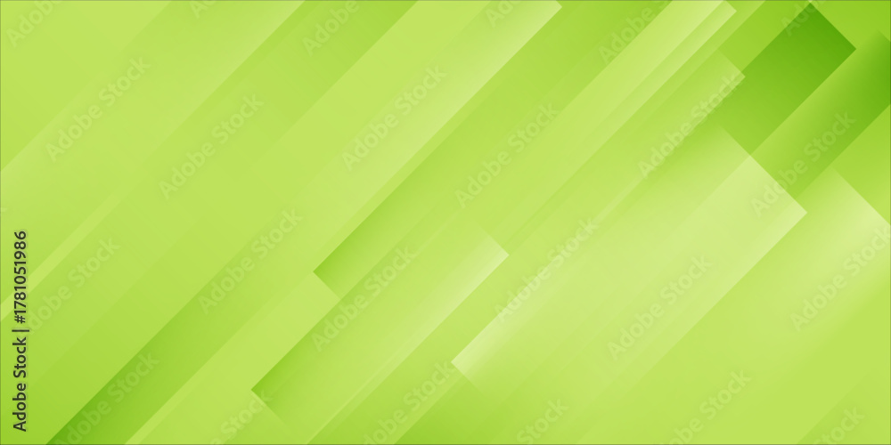 Obraz premium Abstract Green background with diagonal lines. Dynamic shapes composition and modern design. Vector illustration