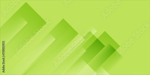 Abstract Green background with diagonal lines. Dynamic shapes composition and modern design. Vector illustration