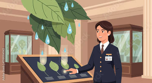 Botanical Exhibition Exploring Plant Interactive Display At Science Museum