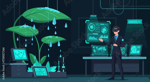 Future Ecological Research With Augmented Reality Technology Illustration