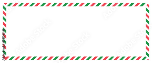 christmas candy cane border frame