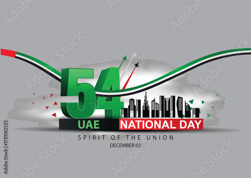 happy national day UAE.2nd  December background. abstract  vector illustration design