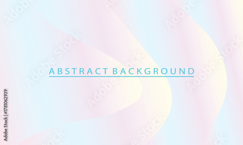 Elegant Pastel Abstract Background with Smooth Gradient Wavy Shapes Design