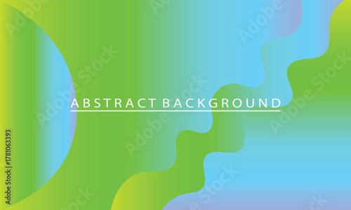 Vibrant Abstract Background with Gradients and Wavy Shapes Design