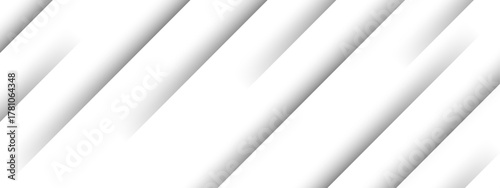 Abstract Minimal White Background with Diagonal Gradient Lines. Soft Shadows and Smooth Light Transitions with 3D Effect and Linear Flow. Depth and Motion Technology, Corporate Design.