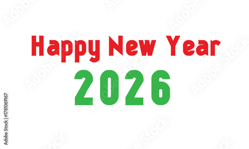 Happy new year banner 2026