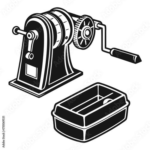 Vintage pencil sharpener for school supplies