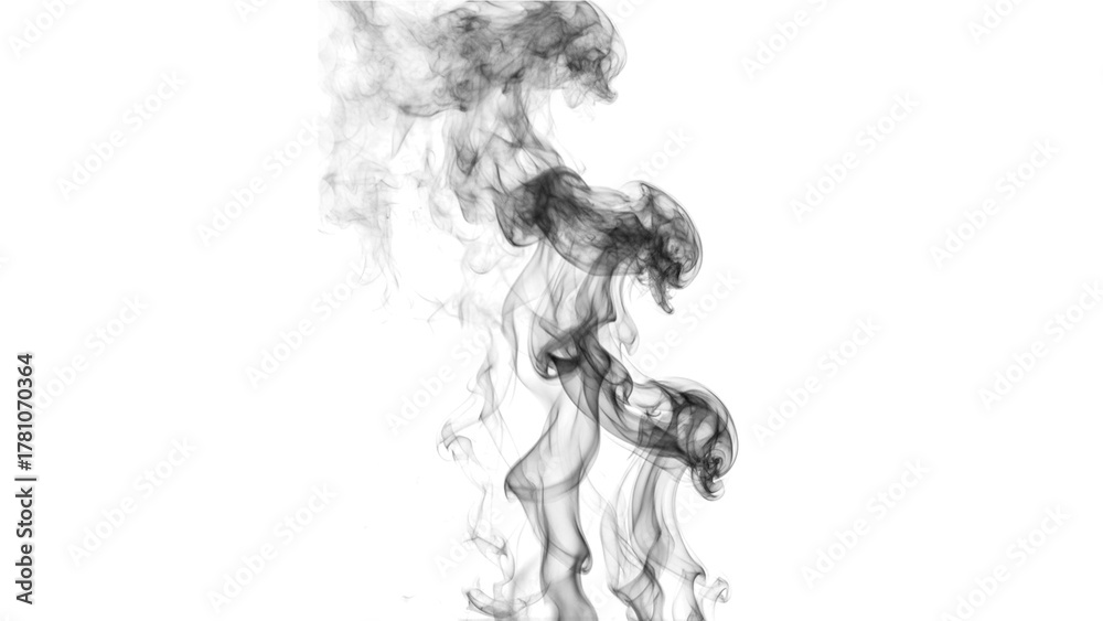 Fototapeta premium Black Smoke Overlay Effect for Photos and Graphic Design Enhancements