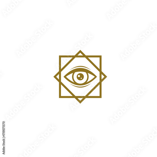 Square Eye logo icon vector