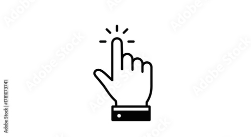 Hand Clicking - Pointing Finger Icon