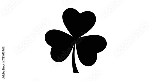 Clover Icon Black Silhouette