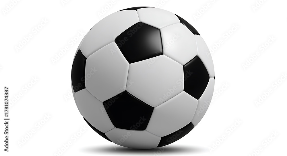 Fototapeta premium Classic soccer ball isolated on white background