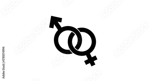 Male and Female Symbol Interlocked
