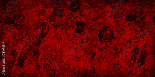 Abstract dark red grunge background with scratches and cracks wall. empty concrete dark wall background texture. red stucco wall background texture. red and black marble stone texture.