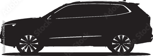 Car vehicle transport silhouette type design travel race model technology style.