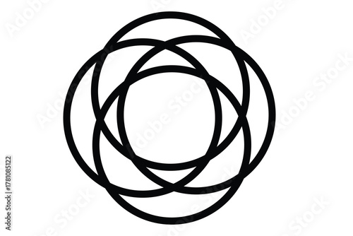 Modern corporate logo design for future tech company featuring bold geometric shapes and vibrant color palette