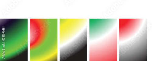 Colorful Abstract Gradient Panels with Red, Green, Yellow, and Black Shades – Modern Background Design