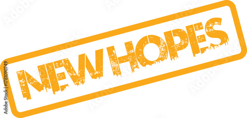 Uplifting New Hopes Stamp for Aspirations and Future Positive Expectations