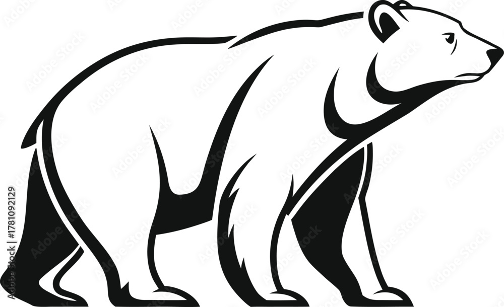 Fototapeta premium bear vector illustration