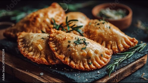 Savory Empanadas Stone Plate Soft Warm