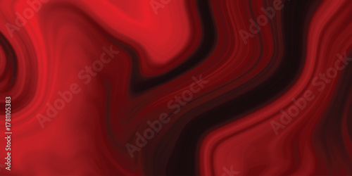 Deep Red and Black Abstract Swirls with Smooth Gradient Texture for Elegant Backgrounds fluid