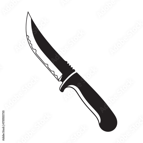 Flint Knife Silhouette