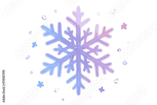 Snowflake any vector no illumination tiny icon text modern dreamlike blue chinese
